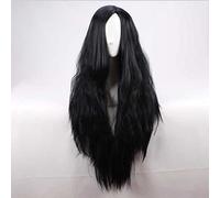 Dagua Perruque Cosplay Anime,Hela Perruque,Long Wavy Black Perruque,avec Filet de Cheveux Gratuit,pour Fête Carnaval Halloween Perruques