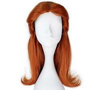 Dagua Perruque Cosplay Anime,Rosetta Perruque,Brown Long Wavy Perruque,avec Filet de Cheveux Gratuit,pour Fête Carnaval Halloween Perruques