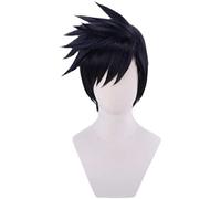Dagua Perruque Cosplay Anime,Zagreos Perruque,Blue Black Short Perruque,avec Filet de Cheveux Gratuit,pour Fête Carnaval Halloween Perruques