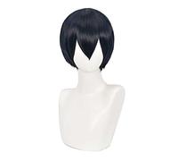 Dagua Perruque Cosplay,Perruque de Cosplay Haikyuu!! Kageyama Tobio,Short Black Perruque,avec Filet de Cheveux Gratuit,Halloween Costume Cosplay,pour Fête Carnaval Noël