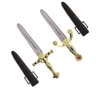 W WIDMANN MILANO Party Fashion - Dague avec bijou et fourreau, 24 cm, accessoire pour costumes de chevalier, pirate, prince et fantasy, carnaval