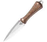 Dague Beavercraft Neck Knife avec étui en cuir NCK1