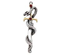 Dague de charme Sesa - serpent et à doubletranchant pour la victoire sur les ennemis secrets -colliers Galraedia Collection de pendentif - gothiqueFantasy dessins avec Swarovski Crystal - Gift Boxed