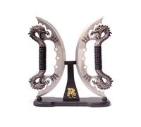 Dagues Fantastiques Double Silver Dragon Fantasy Couteau Repliksword