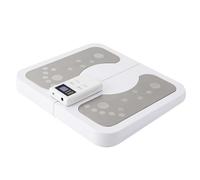 DAHAD Appareil de massage des pieds EMS, appareil de massage électrique avec 6 modes, 50 intensités, massage des pieds avec fonction minuterie, pliable et portable pour apaiser les pieds fatigués