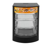 DAHAD Chauffe-plats commercial à 3 niveaux, 800 W avec lumière, réglage de la température de 30 °C à 85 °C, étagère en fil à 3 niveaux, récipient de maintien au chaud pour hamburgers, pizzas, pain