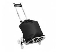 DAHAD Diable pliable en aluminium - Monte-escalier professionnel - Charge maximale : 75 kg - Diable de transport pour le transport de marchandises dans les entrepôts, les aéroports et les centres