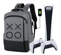 DAHAKII Travel Bag/Travel Backpack Game Backpack Compatible with PS5 Travel Case/PS4 Pro/PS4 Slim/Xbox one/Xbox One Slim/Game Accessories