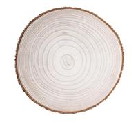 DAHI 30~34CM Grand Rondin de Bois de Paulownia, Disque Rond Bois Deco Naturel, pour le Bricolage, Peinture, Décoration de Table (30-34cm/1pcs)