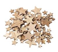 DAHI 600PCS Étoiles en Bois Noël Confettis 1 à 3 cm - Etoile en Bois DIY - Décoration de Table - pour Noël, Mariage, Anniversaire, Étoile Bricolage