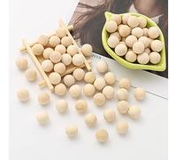 DAHI Boules en Bois 16mm - Lot de 200 - Billes de Bois