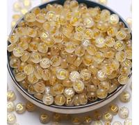 DAHI Lot de 1000 Perles Lettres Dorées pour Bracelet, Perles Phosphorescentes en Acrylique, Perle Lettre Ronde, Alphabet A à Z, pour DIY Bijoux (Phosphorescentes)