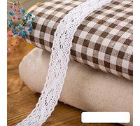 Dahi - Ruban en dentelle blanc - 26 m de long sur 2,5 cm de large - En coton - Décoration vintage - Pour bricolage, couture, mariage, décoration, scrapbooking, boîte cadeau (blanc-A)