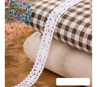 Dahi - Ruban en dentelle blanc - 26 m de long sur 2 cm de large - En coton - Décoration vintage - Pour bricolage, couture, mariage, décoration, scrapbooking, boîte cadeau (blanc - B)