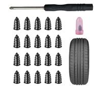 DAHJSD 20PCS Kit Réparation Pneus pour Benelli Tornado 302, Meches Pneu Voiture, Tire Plug Kit, Kit Réparation Pneu Voiture, Moto, Vélo, Camion,A-5.3mm×11.7mm