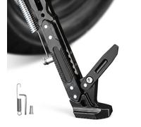 DAHJSD Béquille Moto pour Peugeot Elyseo 100 2001-2003, Béquille Latérale Réglable en Alliage Aluminium, Support Antidérapant Universel pour Scooter Moto Tout-Terrain,A Black