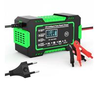 DAHJSD Chargeur Batterie pour Kawasaki Versys X300 300 Versys X250 1000 Versys1000 - 12V 6A Chargeur Intelligent Auto/Moto, Écran LCD, Arrêt Auto, Charge Protections Multiples,D Green