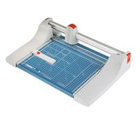 Dahle - 00440-21310 - ROLSNIJMACHINE 36CM - Bleu | Lame circulaire auto-affûtante en acier trempé - grille de découpe A4/A3 - butée arrière réglable