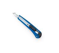DAHLE 10860 Cutter 9 mm - Couteau de Précision avec 2 Lames Rechange | Lame sécable 9 mm, curseur de blocage, poignée ergonomique caoutchouc, outil de sectionnement intégré