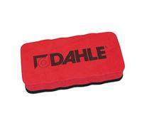 DAHLE 95097 Brosse Magnétique Tableau Blanc - Effaceur Rouge | Surface en feutre, base magnétique intégrée - reste fixée au tableau entre les utilisations