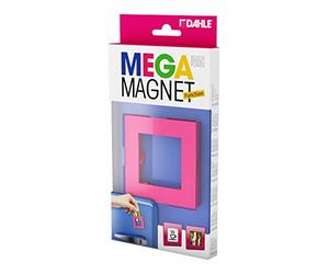 Dahle Aimant carré XL - 75 x 75 mm - Cadre Photo - Rose