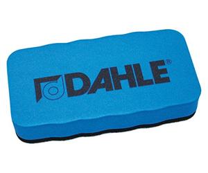 DAHLE Brosse Aimantée pour Tableau Blanc - Effaceur Bleu | Surface en feutre doux, base magnétique intégrée - dimensions 16 x 10 cm, 41 g - marque allemande