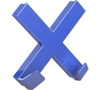 Dahle Mega Magnet CROSS XL (70 x 70 mm, y compris 2 crochets pour suspendre des objets) bleu