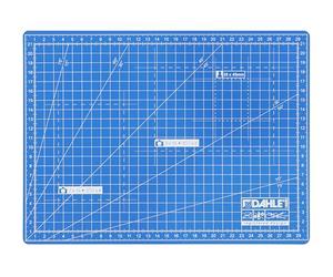 Dahle Plaque de Découpe "Knife Mat"(B) 300 X (T) 100 X (H) 3 Mm Couleur: Bleu/Blanc Quadrillé à Ba