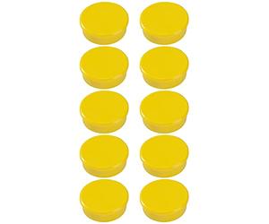 Dahle R955384x10 Magneti, Diametro 38 mm, Giallo, 10 Pezzi