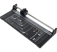 Dahle Vantage 50 Rotary Trimmer, 12" Cut Length, 5 Sheet Capacity, Self-Sharpening, Automatic Clamp, German Engineered Paper Cutter