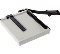 Dahle Vantage Coupe-papier 30,5 cm, 38,1 cm, 45,7 cm, 15 feuilles, pince automatique, guide réglable, base en métal avec quadrillage 1/2", coupe papier Guillotine, 12 In, Black, Gray, 1