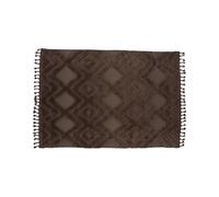 Dahlia tapis 400x300cm marron foncé.
