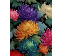 Dahlias ColoréS, Puzzle 3000 Pieces Adultes YHPGL5-66 | Impossible Puzzle Classique, Difficile Défi Puzzles, Jeux Éducatif Familiaux, pour Jeux Anti-Stress, Décoration Murale Cadeau