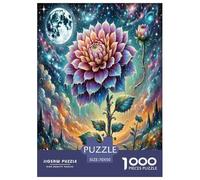 Dahlie Puzzle 1000 Pièces Educa Jouet en Bois Jeu D'Intelligence Décoration Intérieure Plante Fiori Bellissimo Jeu Éducatif Challenge Toy Adultes & Enfants des 14 Ans 70x50cm/1000pcs