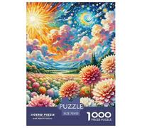 Dahlie1000 Piece Jigsaw Puzzles for Adults and Kids Family Game fleurChallenging Home Decors Great Gift Idea70x50cm/1000pcs