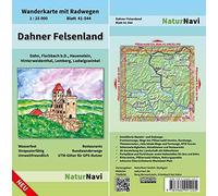 Dahner Felsenland, Blatt 41-544, 1 : 25 000: Wanderkarte mit Radwegen, Blatt 41-544, 1 : 25 000, Dahn, Fischbach b.D., Hauenstein, Hinterweidenthal, Lemberg, Ludwigswinkel