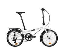 Dahon VYBE D7 Vélo Pliant 20 Pouces Adultes, Vélo Pliable Cadre en Aluminium 7 Vitesses, Vélo Pliant Léger Hauteur réglable, Vélo de Ville Pliant pour Courts Trajets et Loisirs Blanc