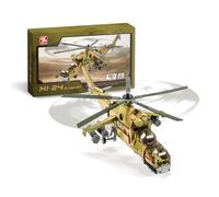 DAHONPA MI-24S - Ensemble de briques de construction d'avion de l'armée de l'air avec figurine - 893 pièces - Jouet de construction de l'armée de l'air - Cadeau pour enfant et adulte