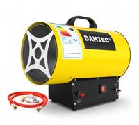 DAHTEC Chauffage d'appoint Gaz 30 kW Canon à Chaleur Radiateur Soufflant à Gaz Chauffage Radiant Souffleur d'air Chaud de Chantier, Jaune