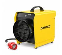 DAHTEC Chauffage Industriel 5000W 400V IP24 avec Thermostat, Portable | Chauffage Soufflant, Grand Espace pour Entrepôt Atelier, Chauffage Triphasé