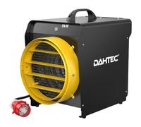DAHTEC Chauffage Industriel 9000W 400V IP24 avec Thermostat, Portable | Chauffage Soufflant, Grand Espace pour Entrepôt Atelier, Chauffage Triphasé