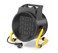 DAHTEC Chauffage Soufflant 3000W - Chauffe Rapide & Économie d'Énergie - Industriel Radiateur électrique - Angle Réglable & Thermostat - Idéal pour la Maison, Atelier et la Chantier