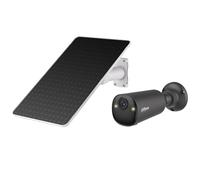 Dahua BF4C Caméra de surveillance solaire d'extérieur 4 MP avec 2,5 K HD & champ de vision 122° - Caméra solaire, WiFi avec détection IA, vision nocturne couleur, IP66, audio bidirectionnel, noir