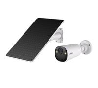 Dahua BF4C Caméra de surveillance solaire d'extérieur 4 MP avec 2,5 K HD & champ de vision 122° - Caméra solaire WiFi d'extérieur avec détection IA, vision nocturne couleur, IP66, audio bidirectionnel