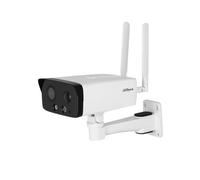 Dahua Caméra reseau WizSense Series. 4MP 4G Bullet avec IR et Lumiere Blanc .Objectif 2.8mm. IP67. 12Vdc SMD. Module de réseau Mobile 4G Haute Performance intégré.Support Murale Inclus