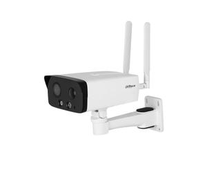 Dahua Caméra reseau WizSense Series. 4MP 4G Bullet avec IR et Lumiere Blanc .Objectif 2.8mm. IP67. 12Vdc SMD. Module de réseau Mobile 4G Haute Performance intégré.Support Murale Inclus