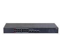 Dahua CS4218-16ET-135 - Commutateur - cloud managed - intelligent - 2 x 10/100/1000 (High PoE) + 16 x 10/100 (PoE) + 2 x 10/100/1000 (liaison montante) + 2 x Gigabit SFP (liaison montante) - de bureau