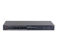 Dahua CS4226-24ET-240 - Commutateur - cloud managed - intelligent - 2 x 10/100/1000 (High PoE) + 24 x 10/100 (PoE) + 2 x 10/100/1000 (liaison