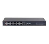 Dahua DH-CS4226-24ET-375 - Commutateur - Géré - 24 x 10/100 (PoE) + 2 x combo Gigabit SFP/RJ-45 (liaison montante) - de bureau, Montable sur rack - High PoE (375 W)