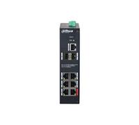 Dahua DH-HS4208-4GT-90 - Commutateur - durci - Géré - 4 x 10/100/1000 (High PoE) + 2 x 10/100/1000 (liaison montante) + 2 x Gigabit SFP (liaison